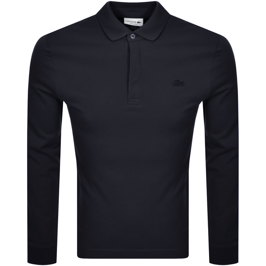 Alternative Image for ProductLacoste Long Sleeved Polo T Shirt Navy1